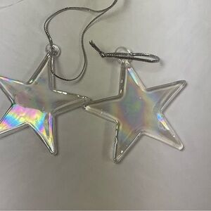 Iridescent Star Ornaments